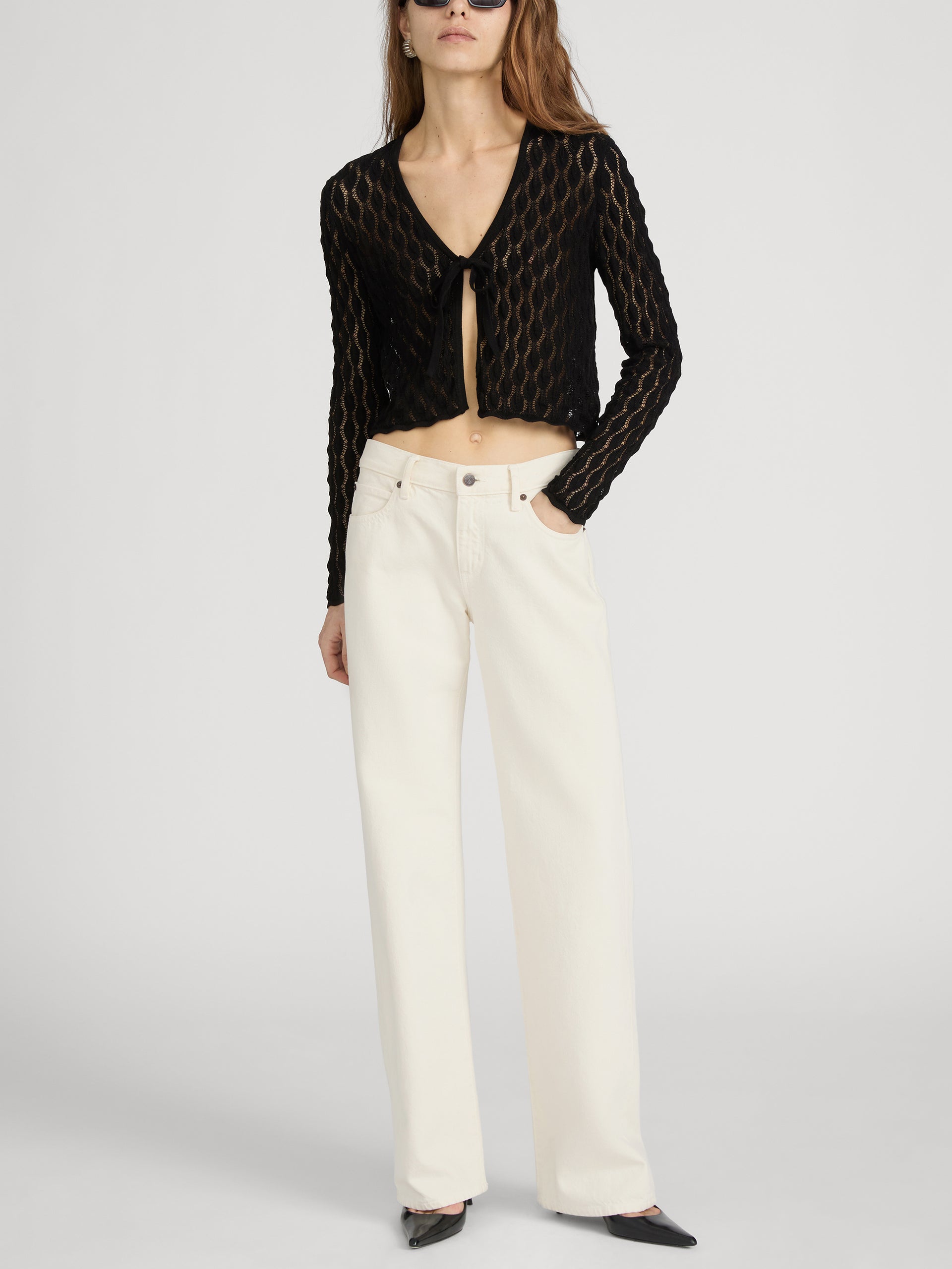 Cardigan on model front