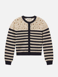 The Crochet Captain Cardigan -- Cream Multi