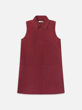 The Suede City Shift Dress -- Garnet
