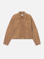 The Suede Utility Jacket -- Chai