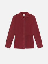 The Suede Shirt -- Garnet
