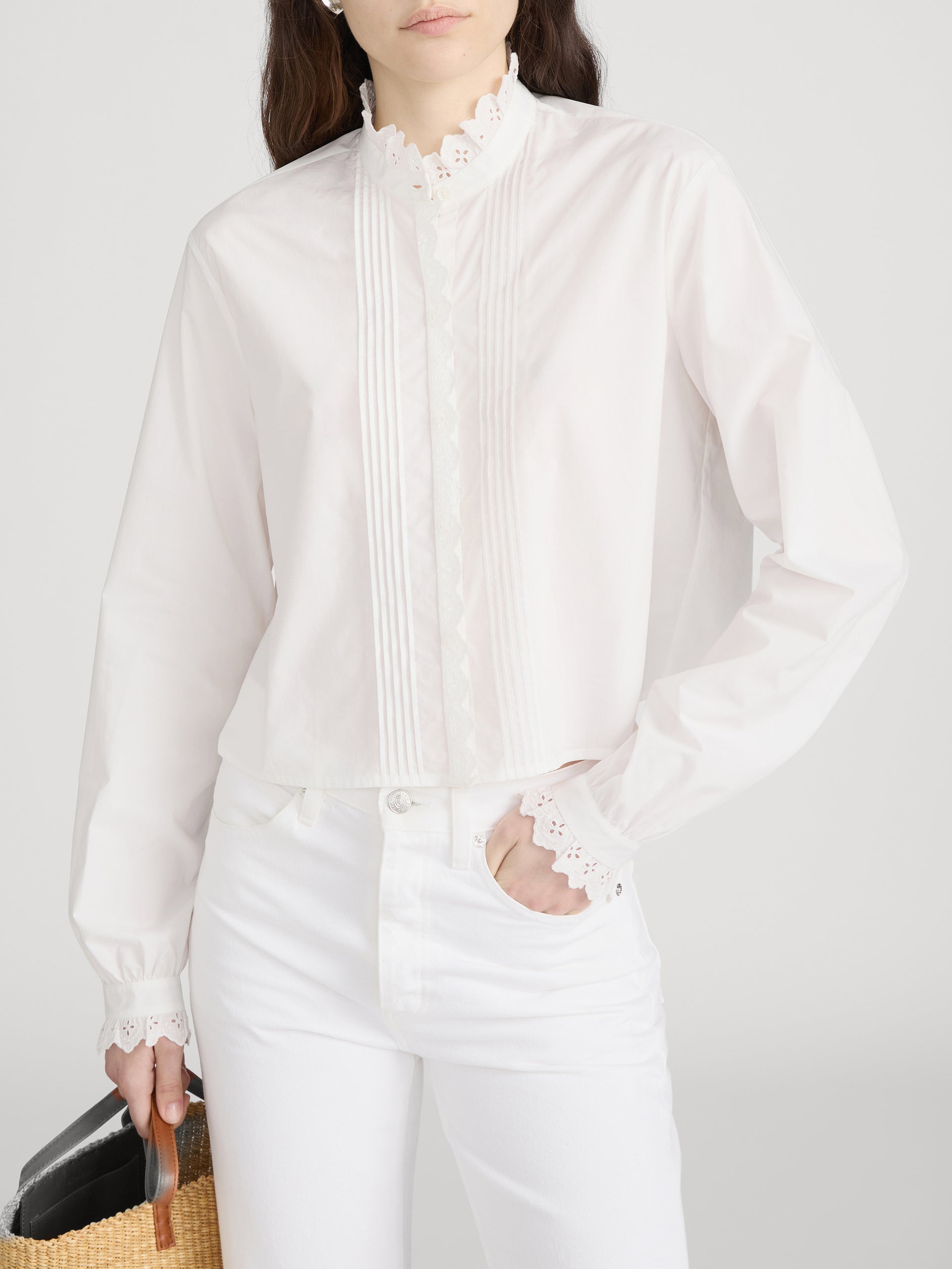 Top on model crop