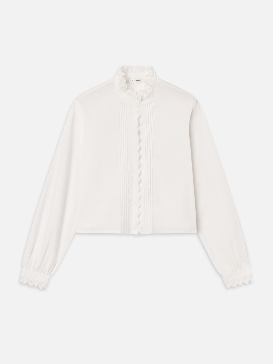 The Keepsake Pintuck Blouse -- White