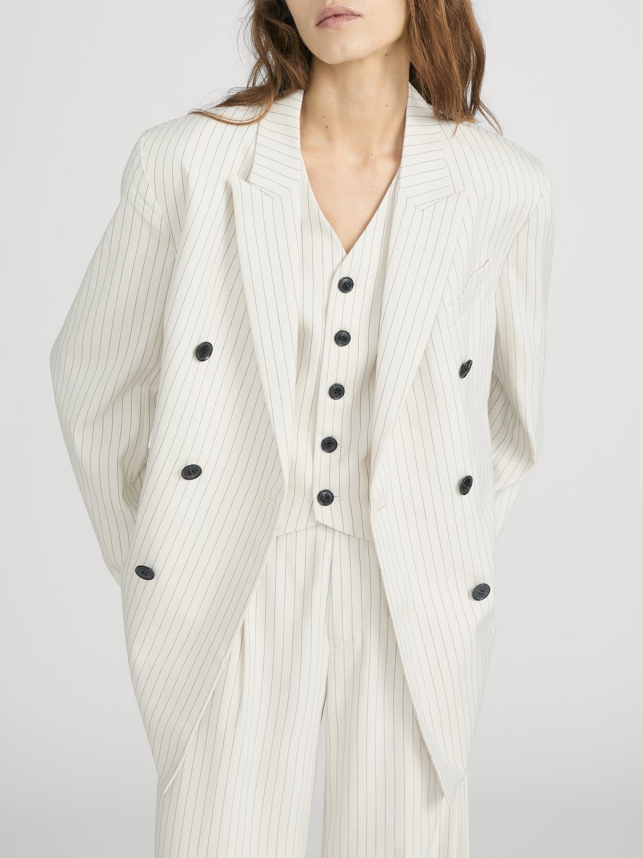 Blazer on model crop