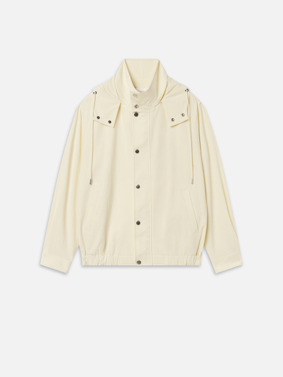 The Seersucker Track Jacket -- Lemon Multi