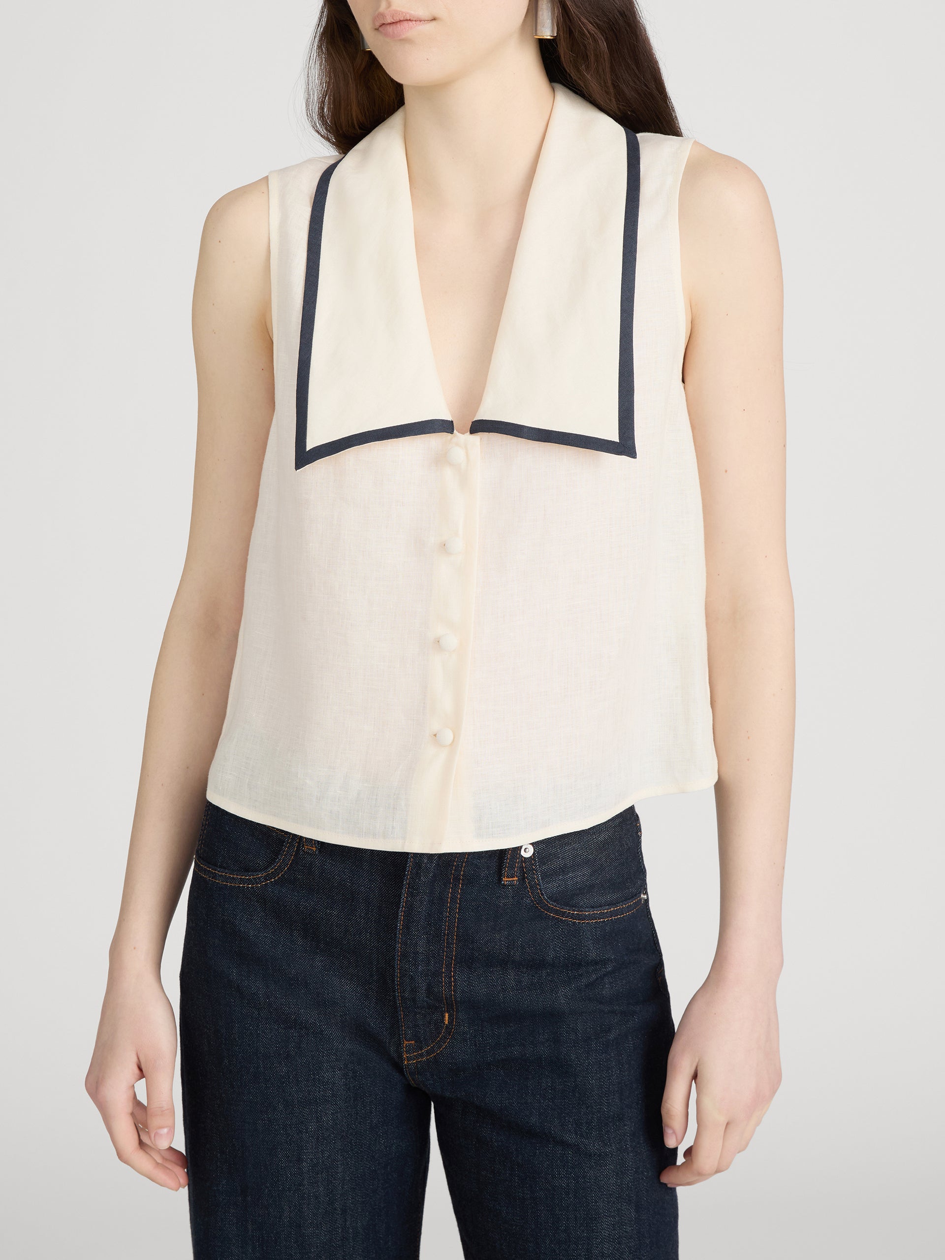 Top on model crop