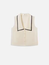 The Cabana Top -- Cream Multi