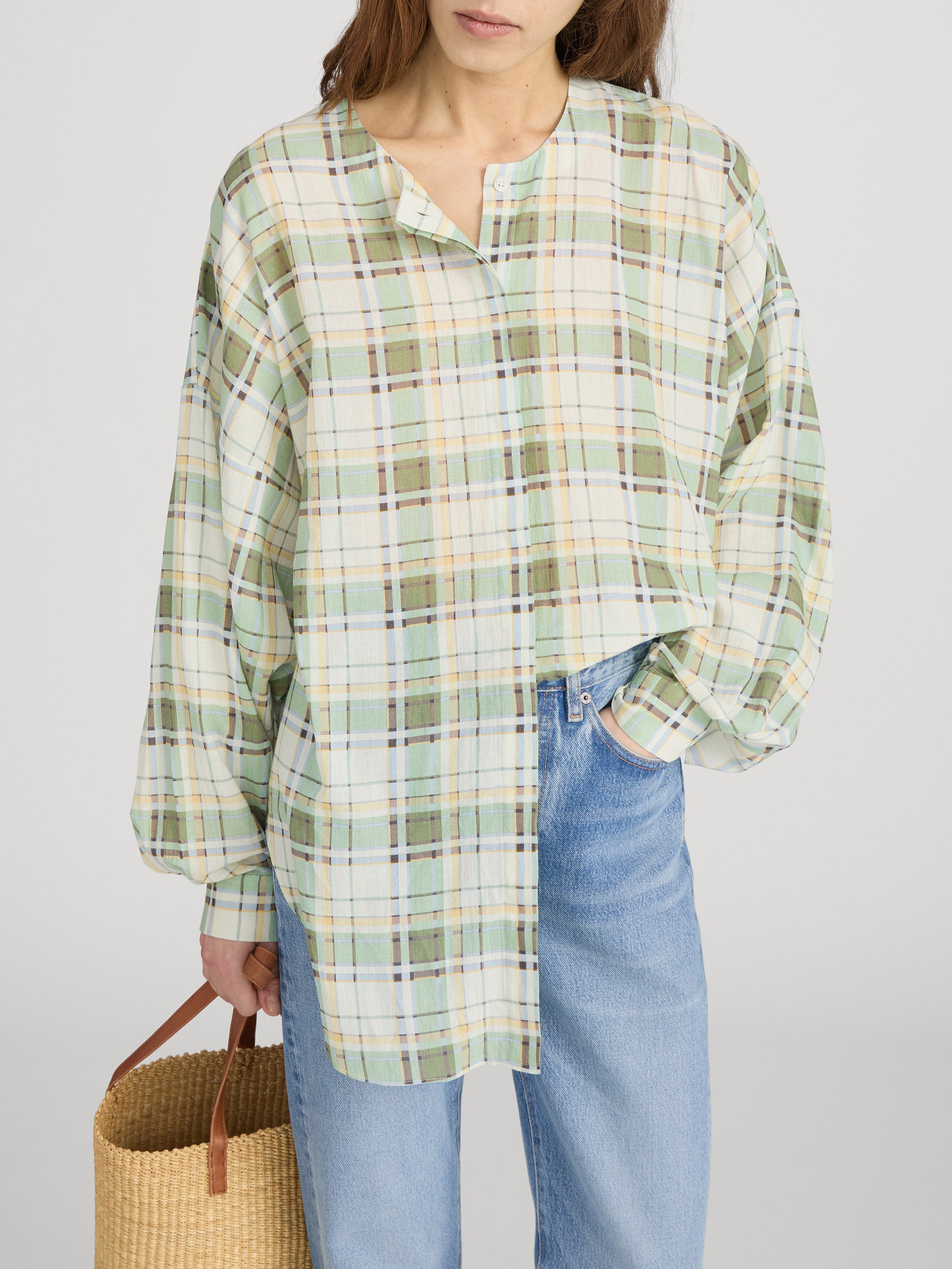 Top on model crop