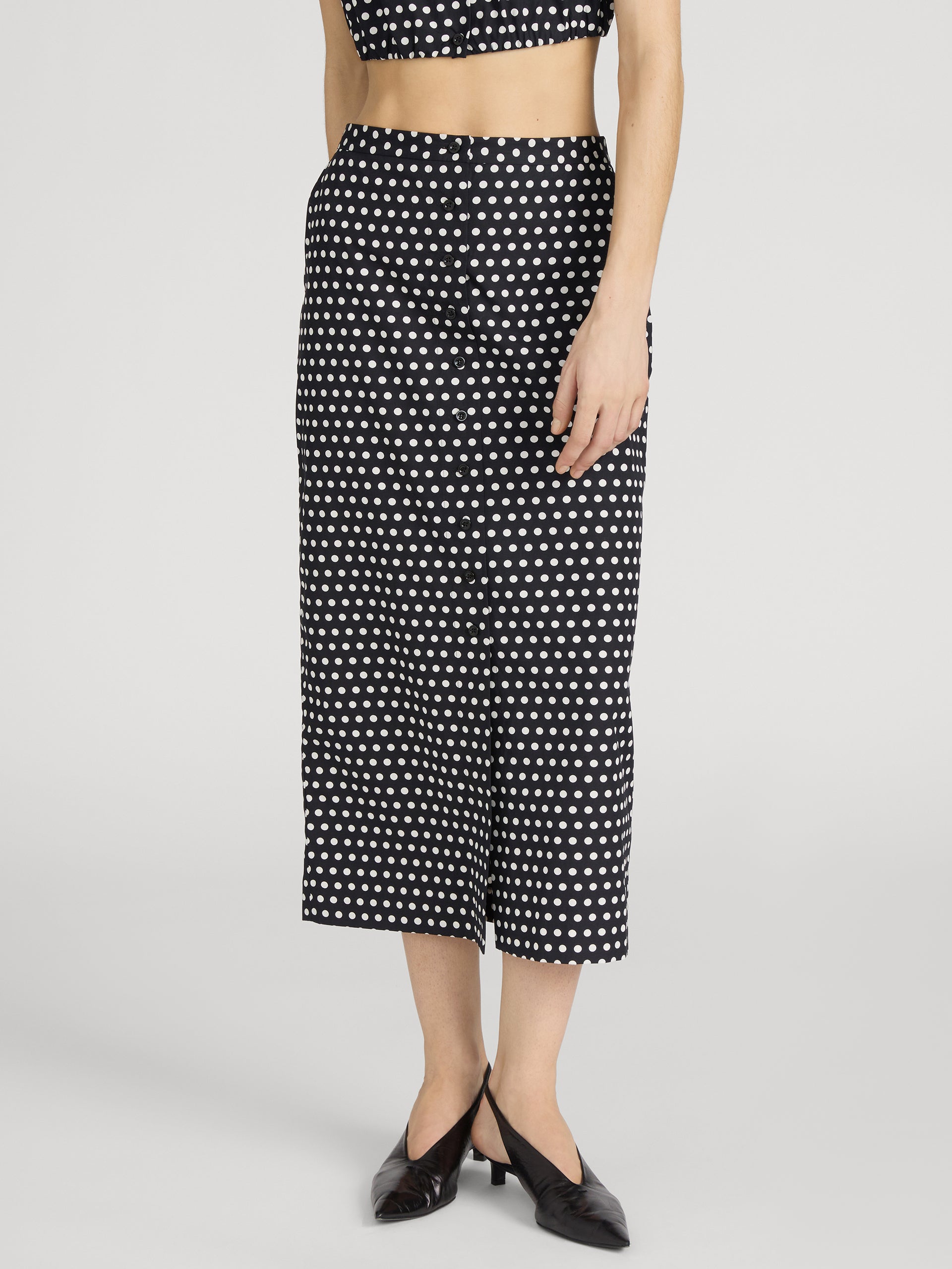 Skirt on model crop