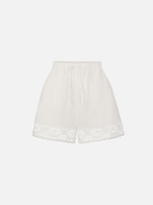 The Heirloom Lace Short -- White