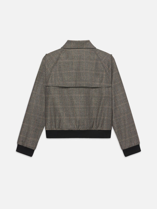 Classy Brown Blaze Print Bomber Jacket