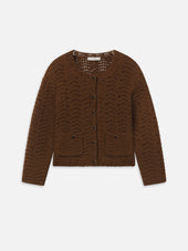 The Chevron Knit Cardi -- Moss
