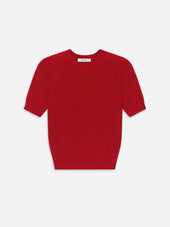 The Gathered Honeycomb Sweater -- Paprika