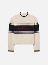 Sotheby's Rolled Sweater -- Cream Multi