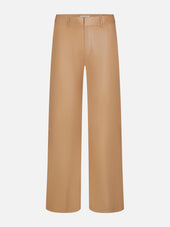 The Paper Leather Loose Trouser -- Sand