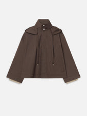 The Cropped Canopy Jacket -- Ash Brown
