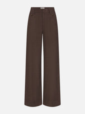 The Slim Palazzo Trouser Modernist Pocket -- Clove