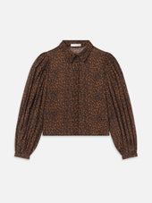 The Silk Prairie Shirt -- Light Leopard Multi