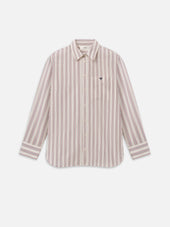 The Tennis Boy Shirt -- Garnet Multi Stripe