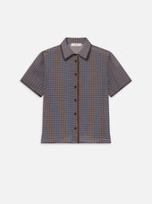 The Essential Top -- Chestnut Multi Plaid