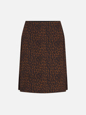 The Silk Siren Skirt -- Dark Leopard Multi
