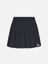 The Tennis Pleated Skirt -- Navy Multi