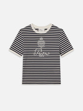 Ritz Striped Baby Tee -- Navy Multi