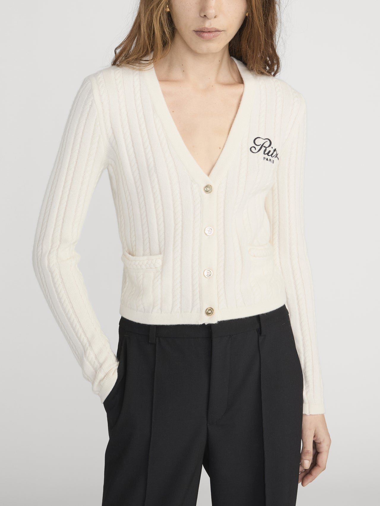 Ritz Cardigan Front On model