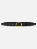 The Rounded Buckle Belt -- Black