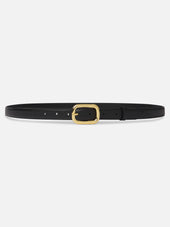 The Rounded Buckle Belt -- Black