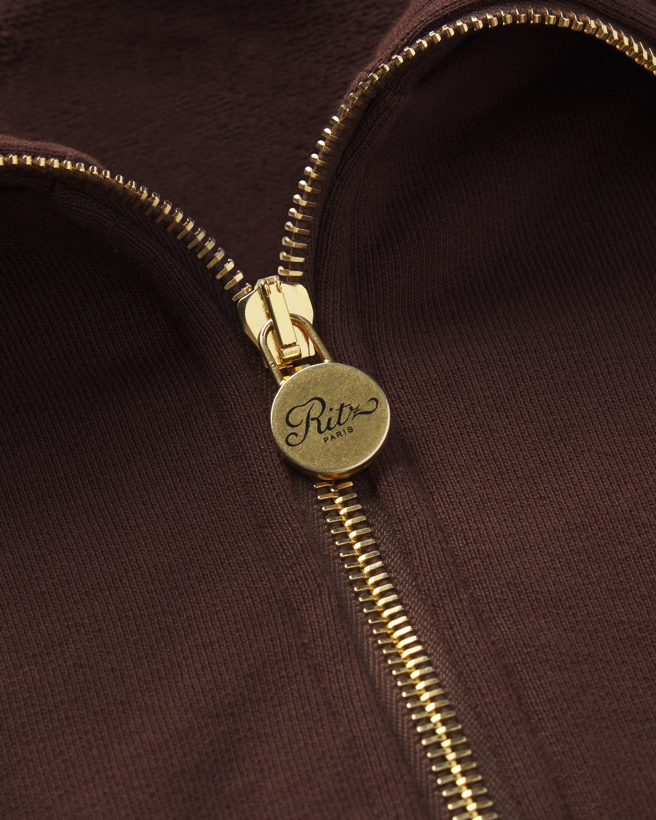 Ritz Half Zip Detail Shot