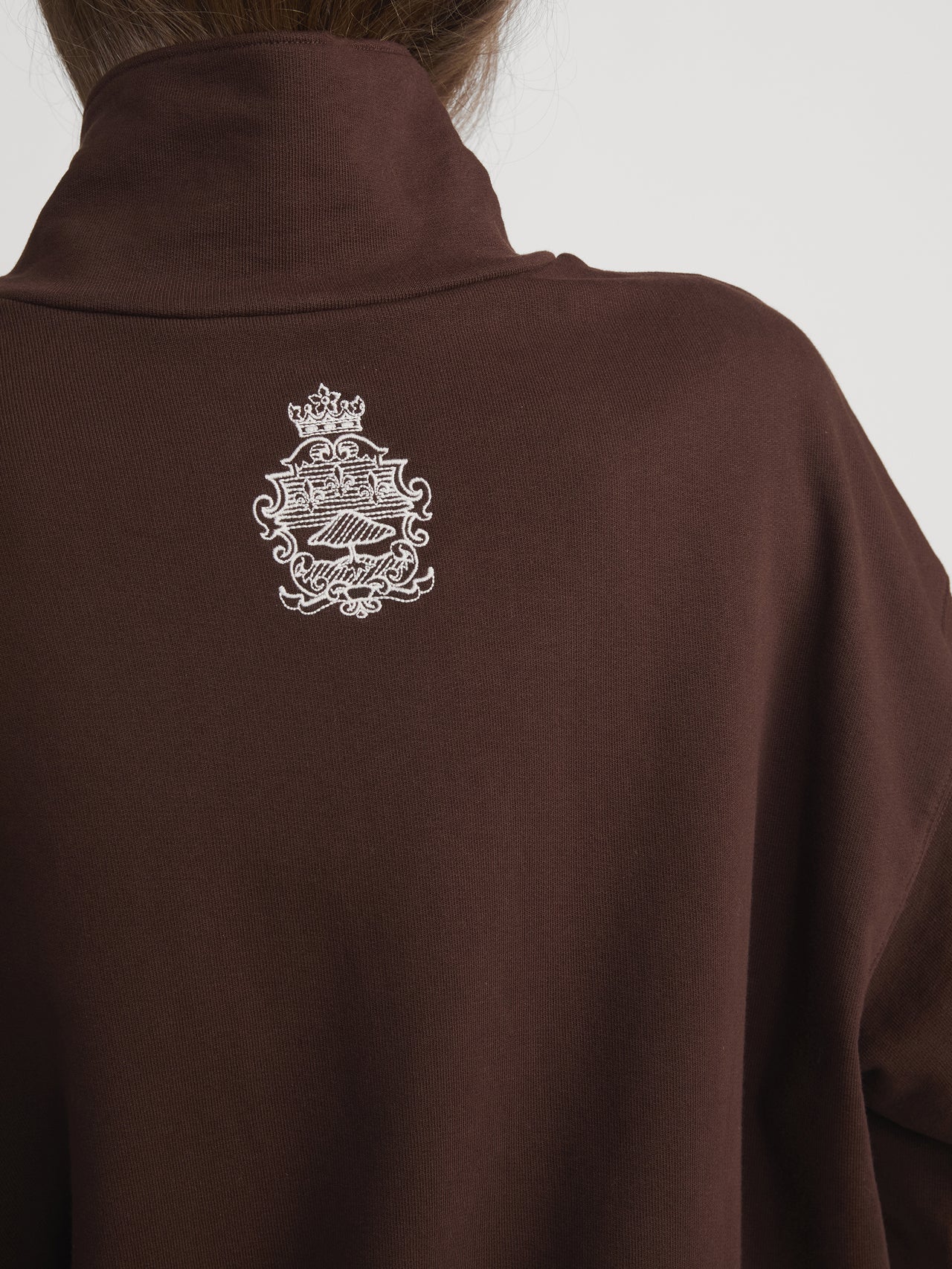Ritz Half Zip Polo -- Chocolate Brown