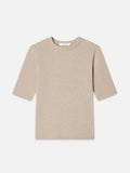 The Heather Rib Crew Tee -- Tabby Heather