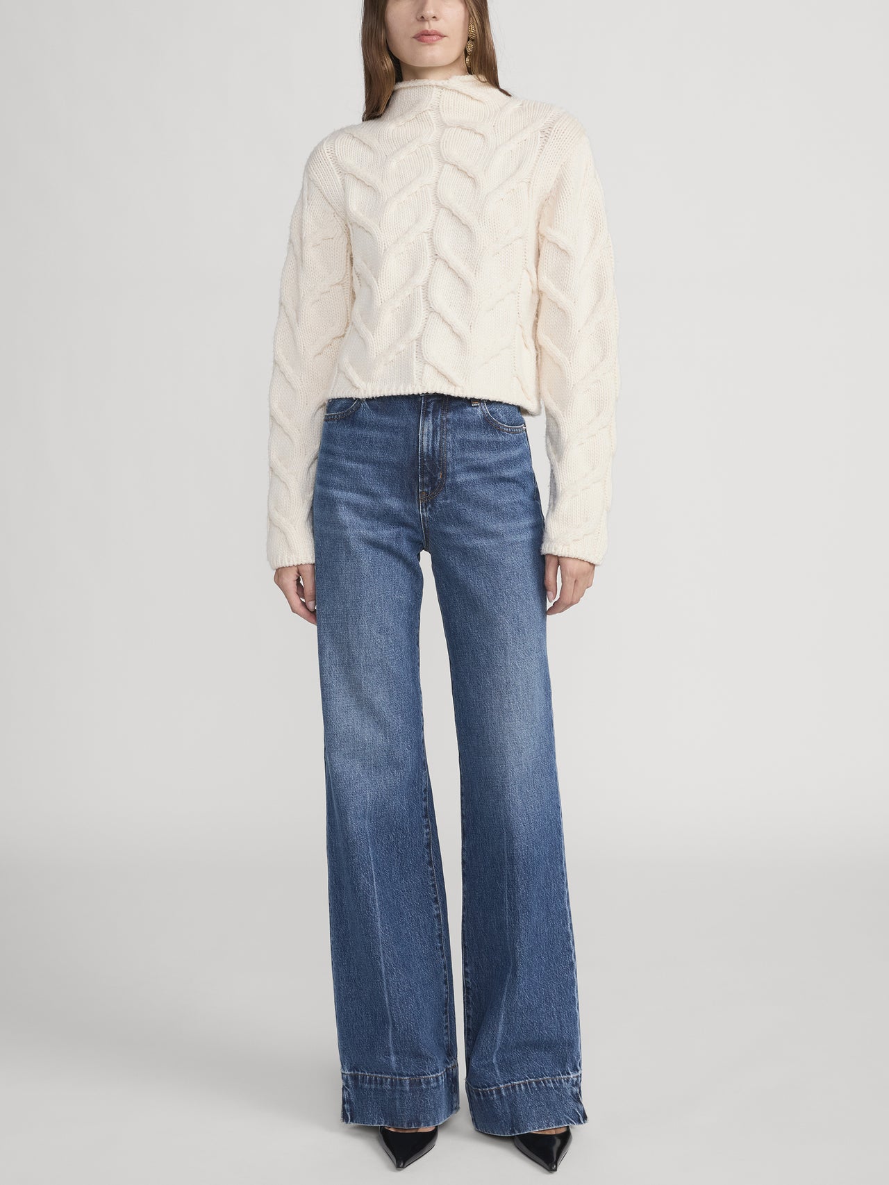 jeans full front view