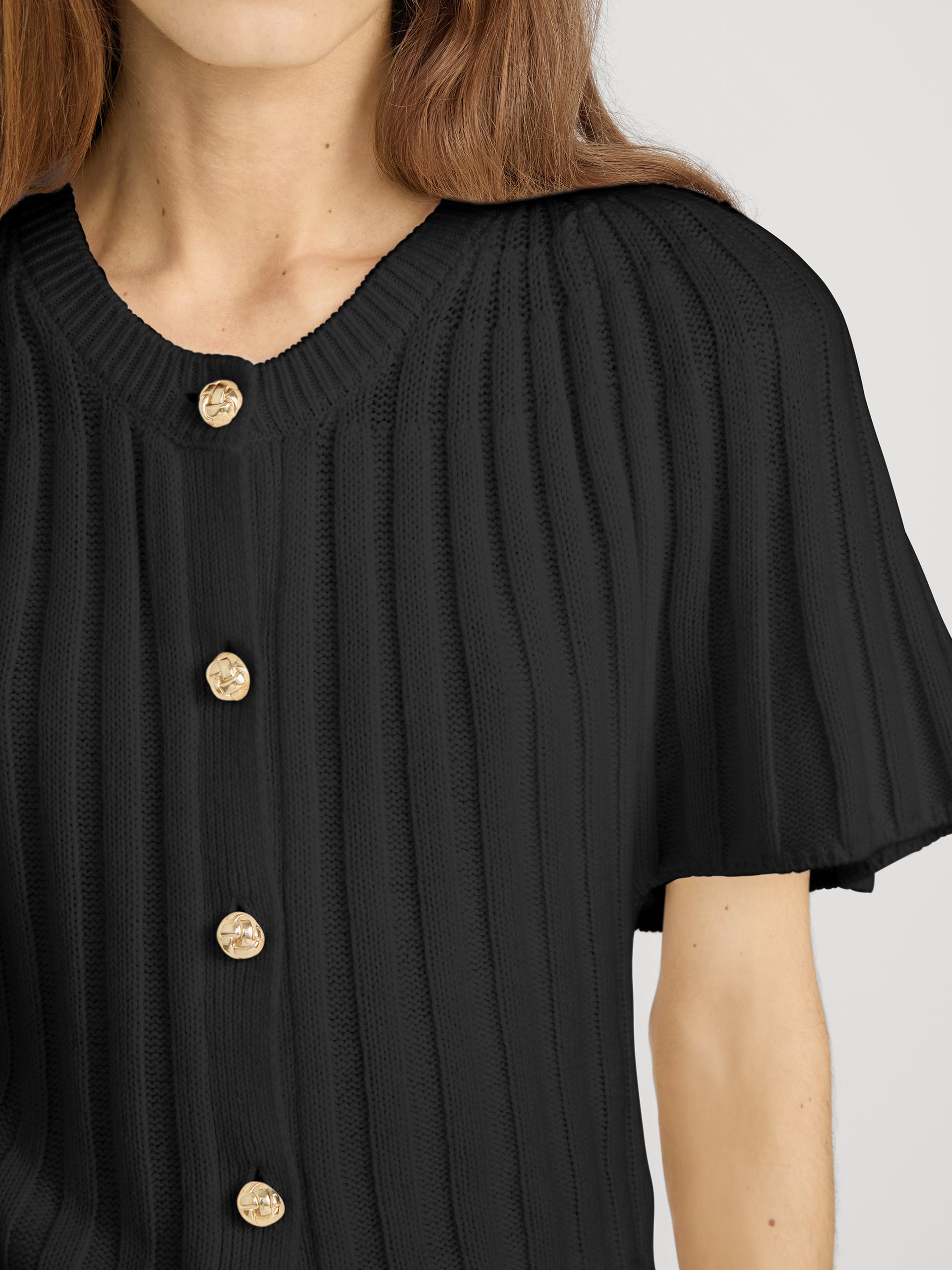 The Flutter Cardi -- Black