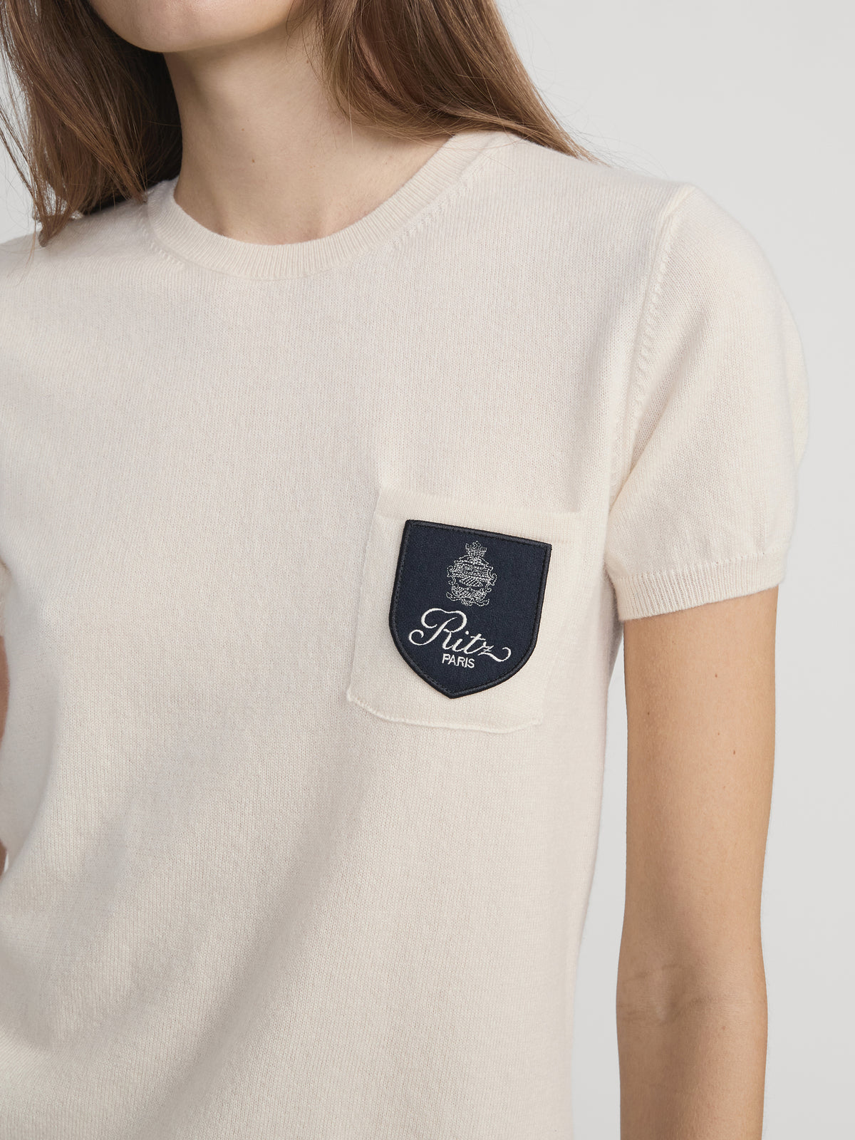 Ritz Tee On Model Detail Shot