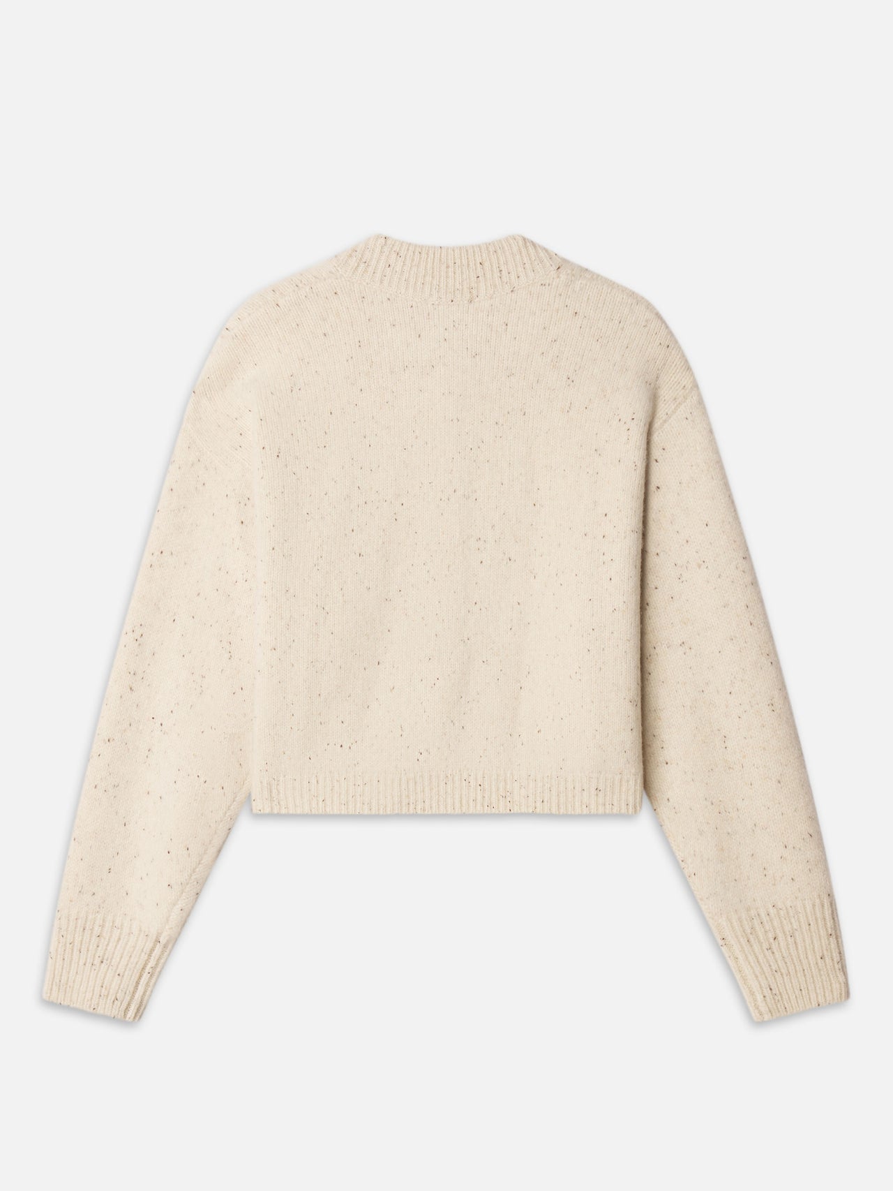 The Cashmere Fleck Cardi -- Oatmeal