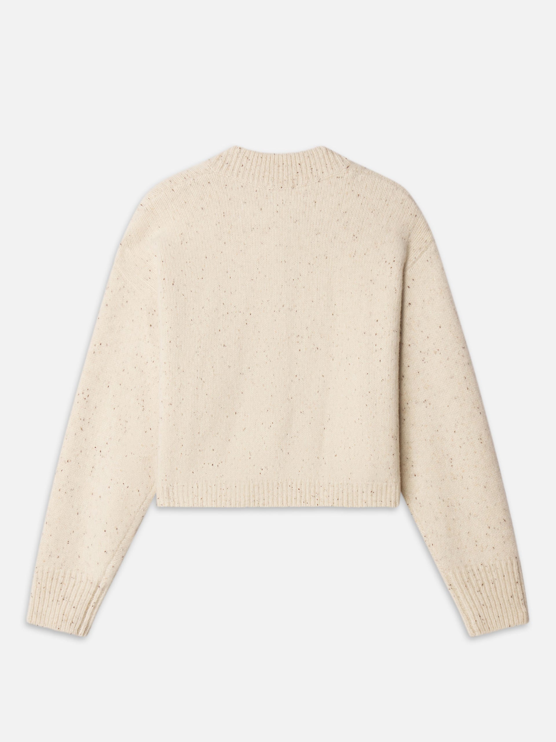 The Cashmere Fleck Cardi -- Oatmeal