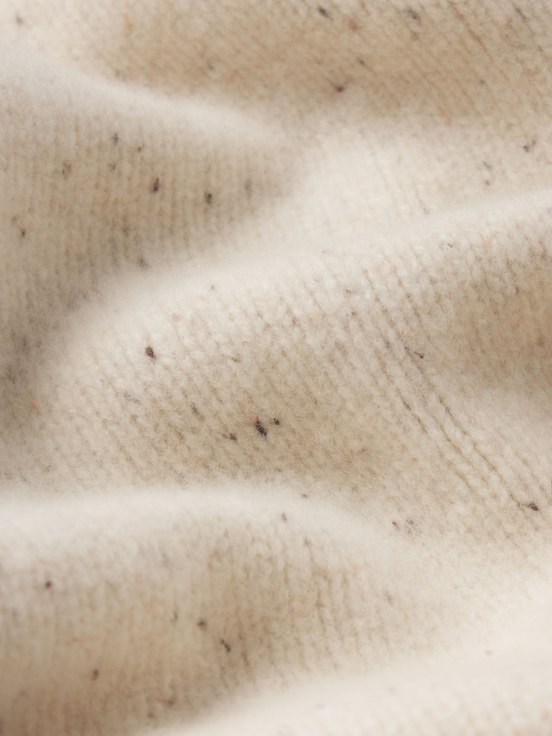 The Cashmere Fleck Cardi -- Oatmeal
