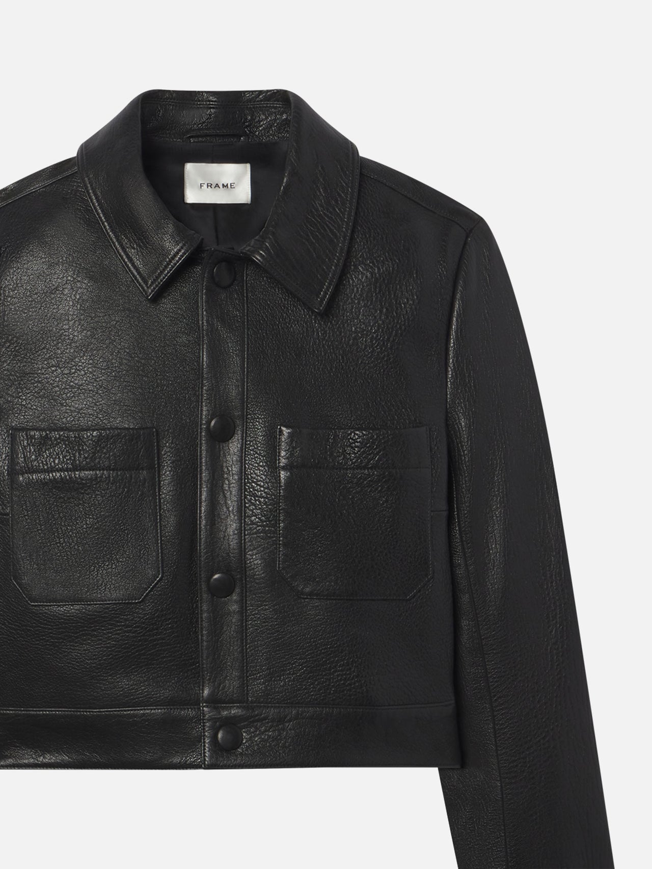 The Small Leather Jacket -- Black
