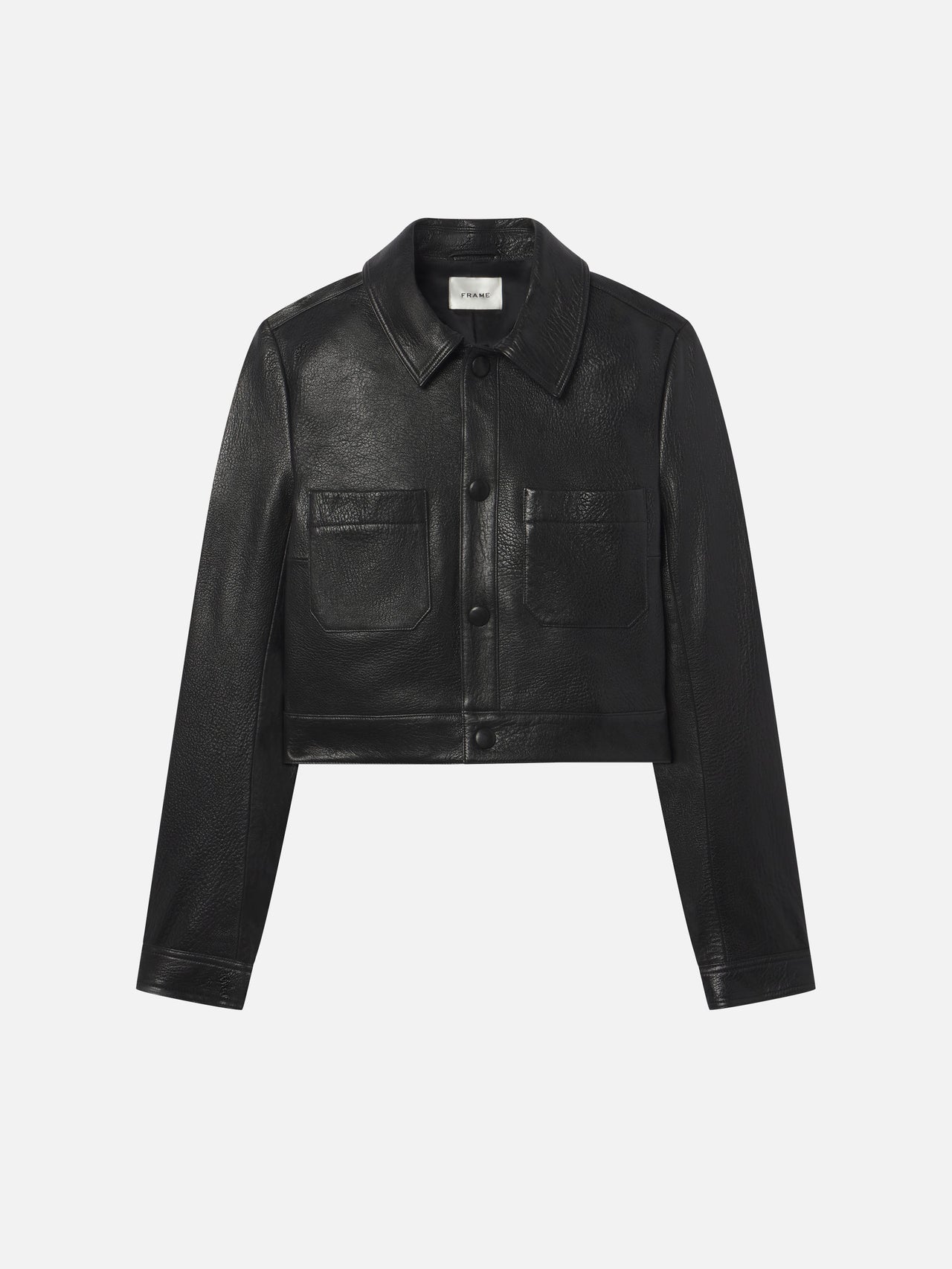 The Small Leather Jacket -- Black