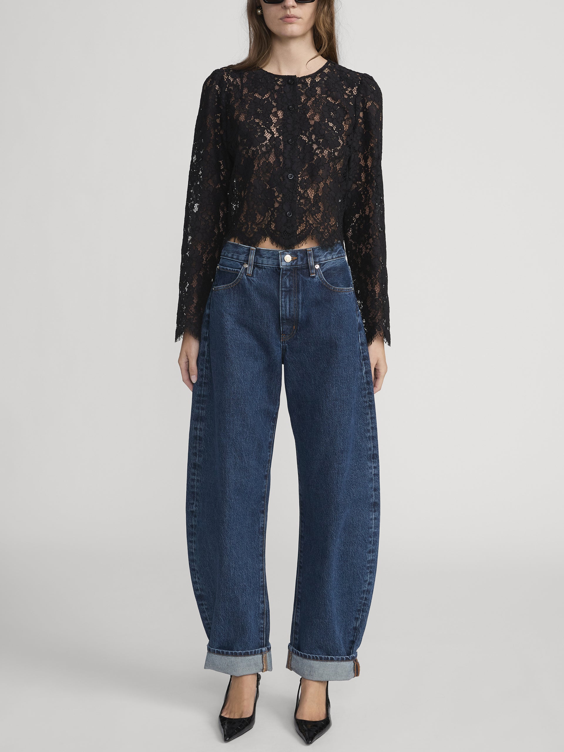 jeans full front view