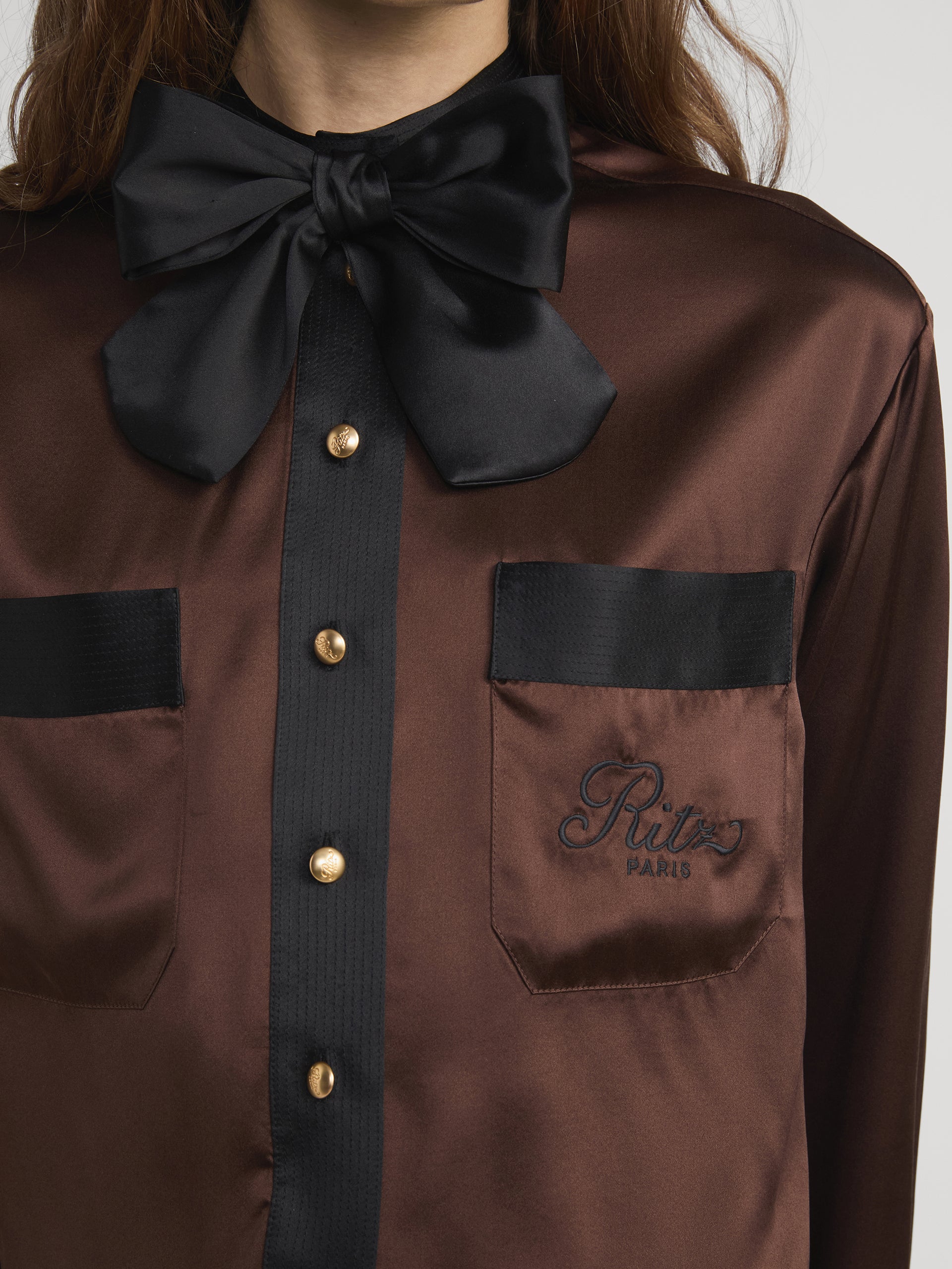 Ritz Blouse Detail On Model