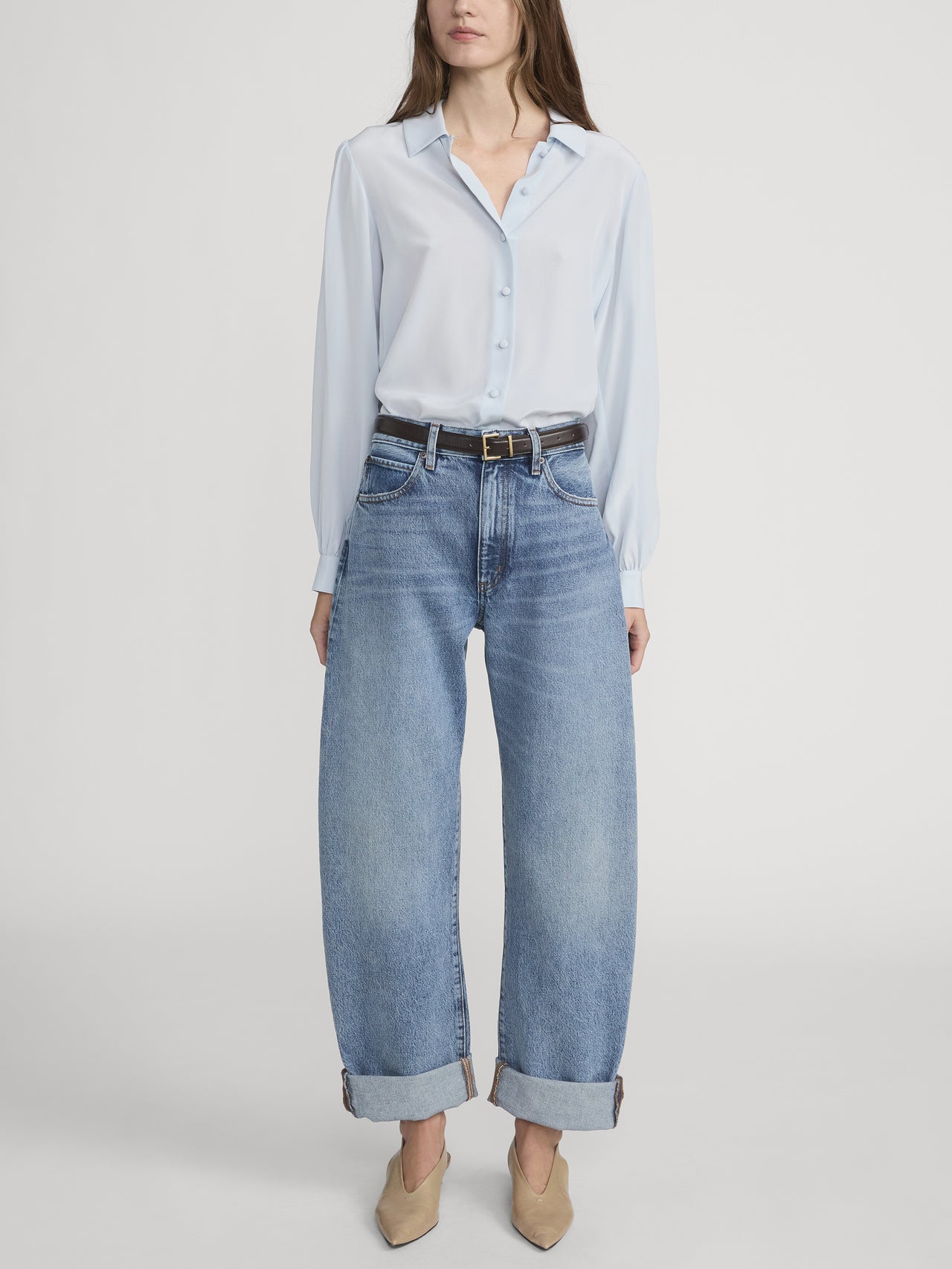 jeans full front view