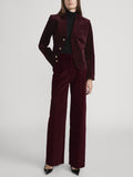 The Velvet Smart Blazer -- Cabernet