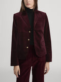The Velvet Smart Blazer -- Cabernet