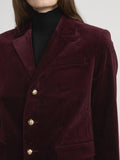 The Velvet Smart Blazer -- Cabernet