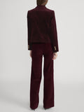 The Velvet Smart Blazer -- Cabernet