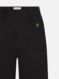 The Pixie Slim Palazzo Trouser Modernist Pocket -- Black