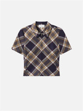 The Checkmate Top -- Navy Multi